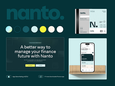 NANTO UX UI Style Guide: App & Web app branding case study design illustration logo uxui webdesign