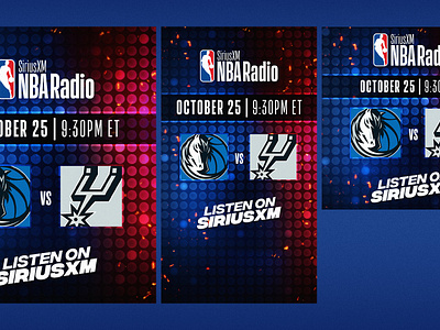 SiriusXM NBA Radio Promos adobe photoshop basketball creative design graphic design nba photoshop siriusxm social media typography