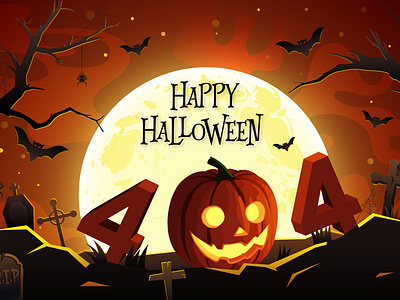 Spooky 404: A Halloween Day Mishap 404 adobe illustrator error page ghosts halloween halloween2023 halloweendecorations halloweenparty happy halloween haunted horror illustration october31st scarymovies spookyseason website error