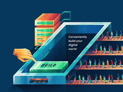 Build for users graphic design illustration ui