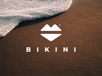 Bikini Logo Monogram app icon branding flat icon logo monogram simple logo
