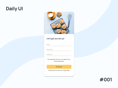 Daily UI Challenge - #001 app dailyui design figma mobile signup ui ui design