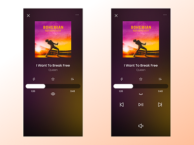 DailyUI 009 - Music Player inspired by Apple TV Remote app appdesign apple tv remote audio player clean dailyui dailyui 009 dailyui 009 music player design gesture gestures innovative music player swiping swiping gestures ui