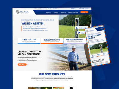 Vulcan | Homepage brand branding content design desktop digital experience graphic design homepage homepage layout layout mobile responsive design ui uiux ux visual design web web design website