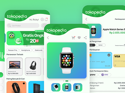 Ecommerce Mobile App tokopedia Figma React Native android appstore css design ecommerce ecommerce mobile app figma flutter ios material ui mobile app design mobile application mui playstore react native tailwindcss ui uiux ux