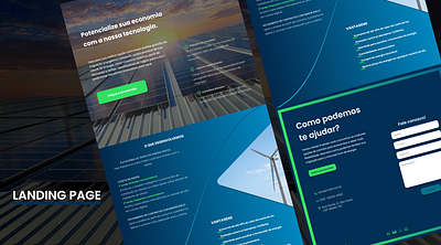 Landing Page - HJ Energia design desktop energy energy saving figma landing page landing page ui product responsive site ui ui design user interface ux web website