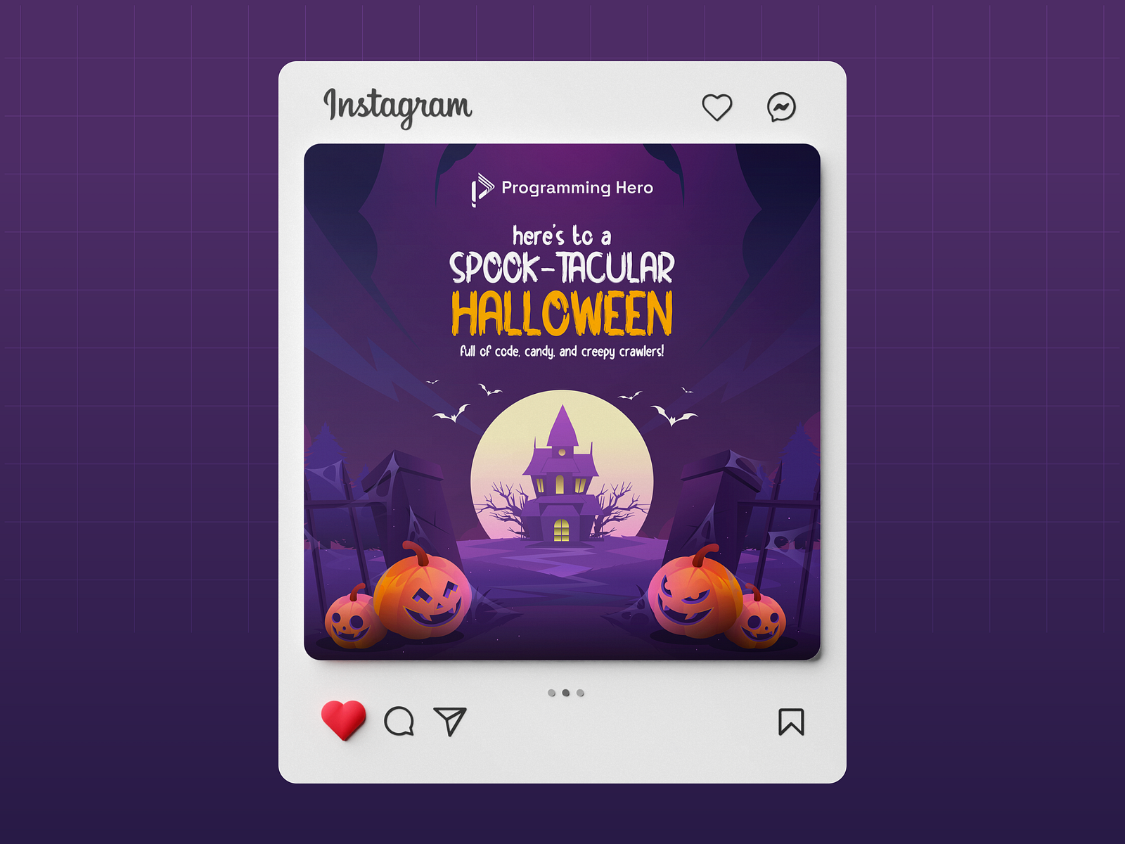 Halloween Day Poster for Programming Hero by Abul Hashem Mohon on Dribbble