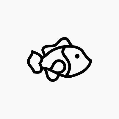 Fish branding graphic design logo