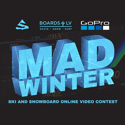 "MAD WINTER 2021" 3d cover coverart design event skiing winter