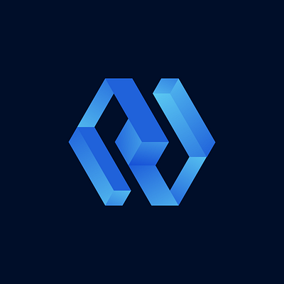 N-Block 3d branding graphic design logo