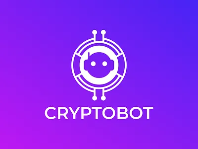 CRYPTOBOT branding graphic design logo