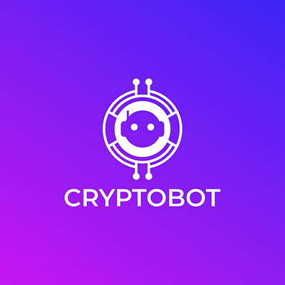 CRYPTOBOT branding graphic design logo
