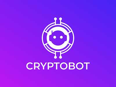 CRYPTOBOT branding graphic design logo