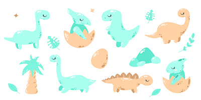 Vector illustrations of Dino for kids art branding design flat graphic design illustration illustrator logo vector