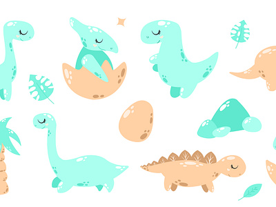 Vector illustrations of Dino for kids art branding design flat graphic design illustration illustrator logo vector