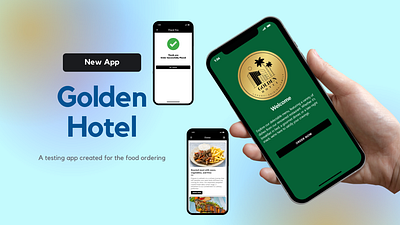 Golden Hotel App - Concept Design app desing ui