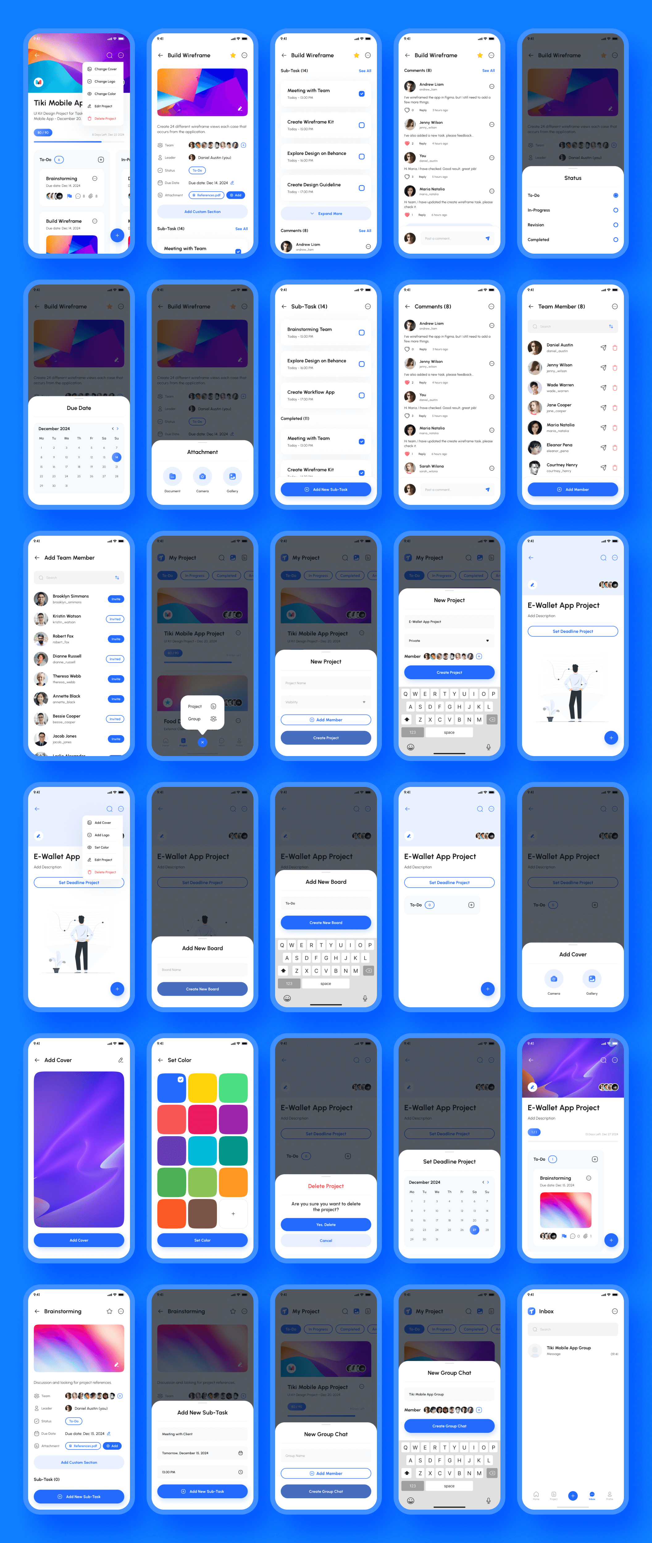 Taska - Task & Project Management App UI Kit by Sobakhul Munir Siroj on ...