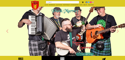 Kommando Kilts Website Redesign 3d animation branding graphic design logo motion graphics ui ux web design