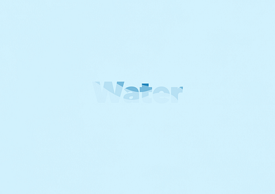 Water | Typographical Poster design graphic design illustration letters poster sans serif simple text typography water