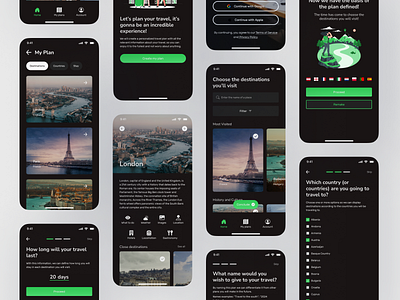 Travelling - Making travel planning easier app branding design mobile app travel ui ux