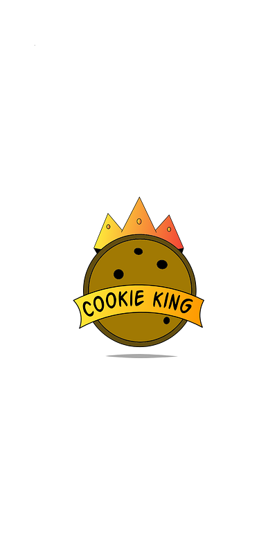 Cookie king art cookie graphic design icon illustration logo