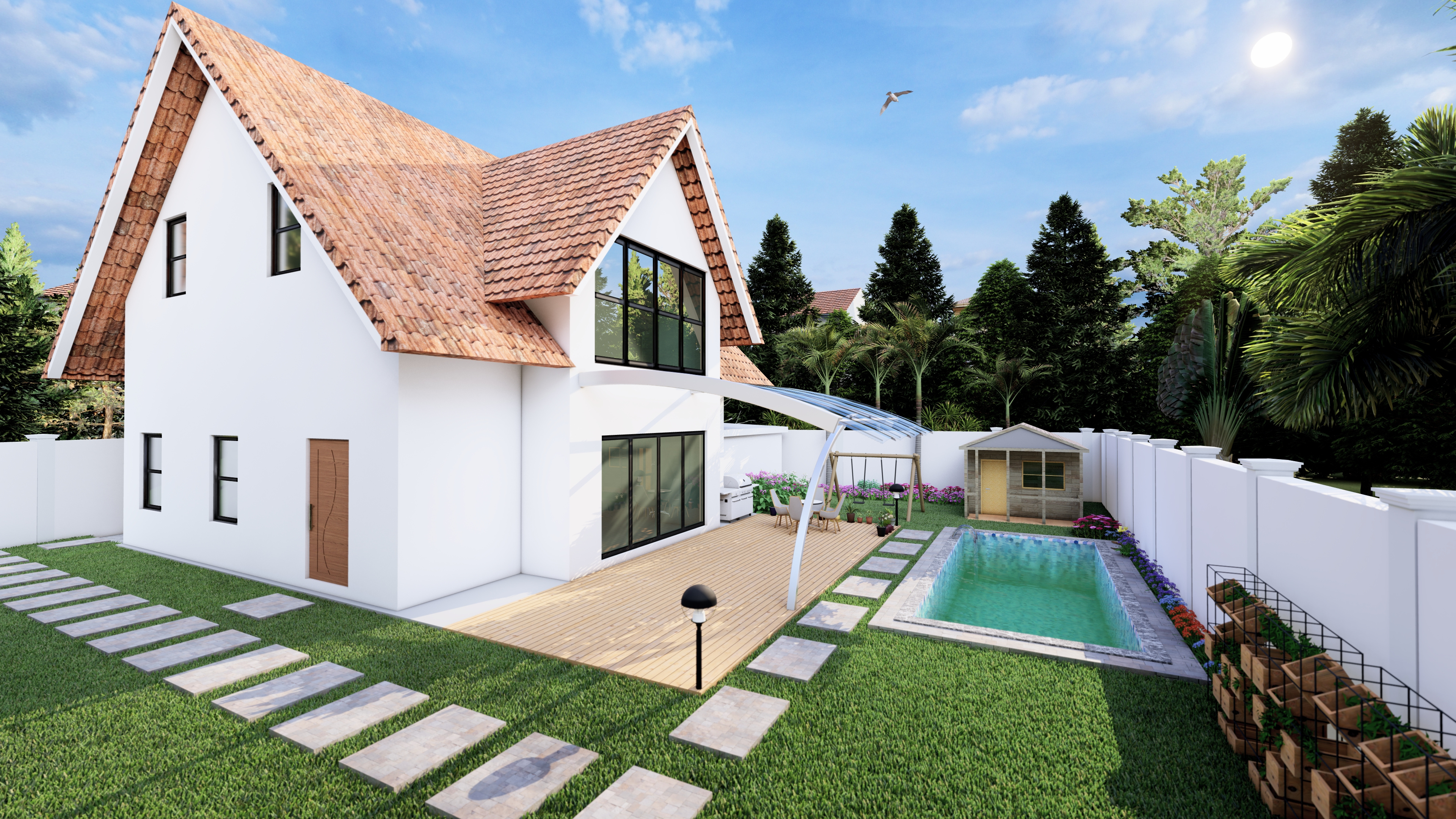 Landscape Design animation architecture backyard design design exteriordesign highrisebuilding illustration interiordesign landscape design logo