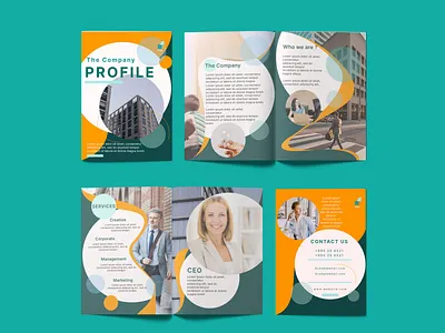Company Profile Design 2d branding brochure design bros business card design business profile business profile design clolorfull design graphic design illustration logo magazine design profile design typography ui ux vector