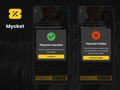 Flash Message Payment Mycket - DailyUI app dailyui flashmessage mobile payment ui ux