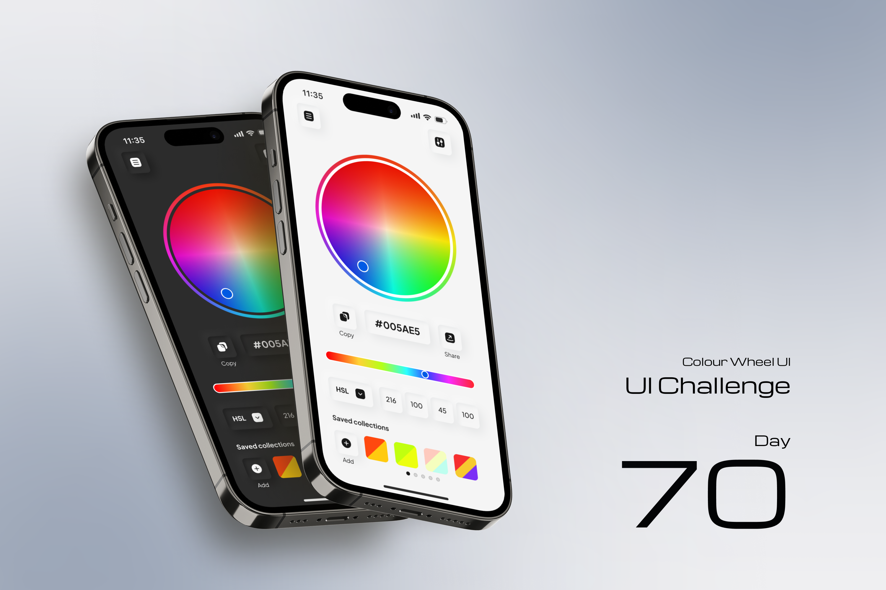 Colour Wheel UI application color color palletes color settings color wheel colors css design interface hex hsl hsla interface ios ios design mobile app mobile design mobile interface ui ui design ux ui