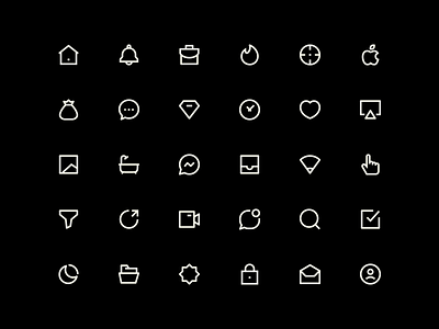 Sharp Icons ⚡ clean dark free icon icon icon design icon pack icon set iconography icons line icon png sharp icon simple stroke svg ui ui design ux
