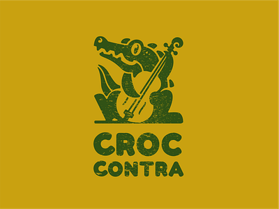 Croc Contra brand branding crocodile logo design graphic design illustration logo logodesign logodesigns music logo ui vector