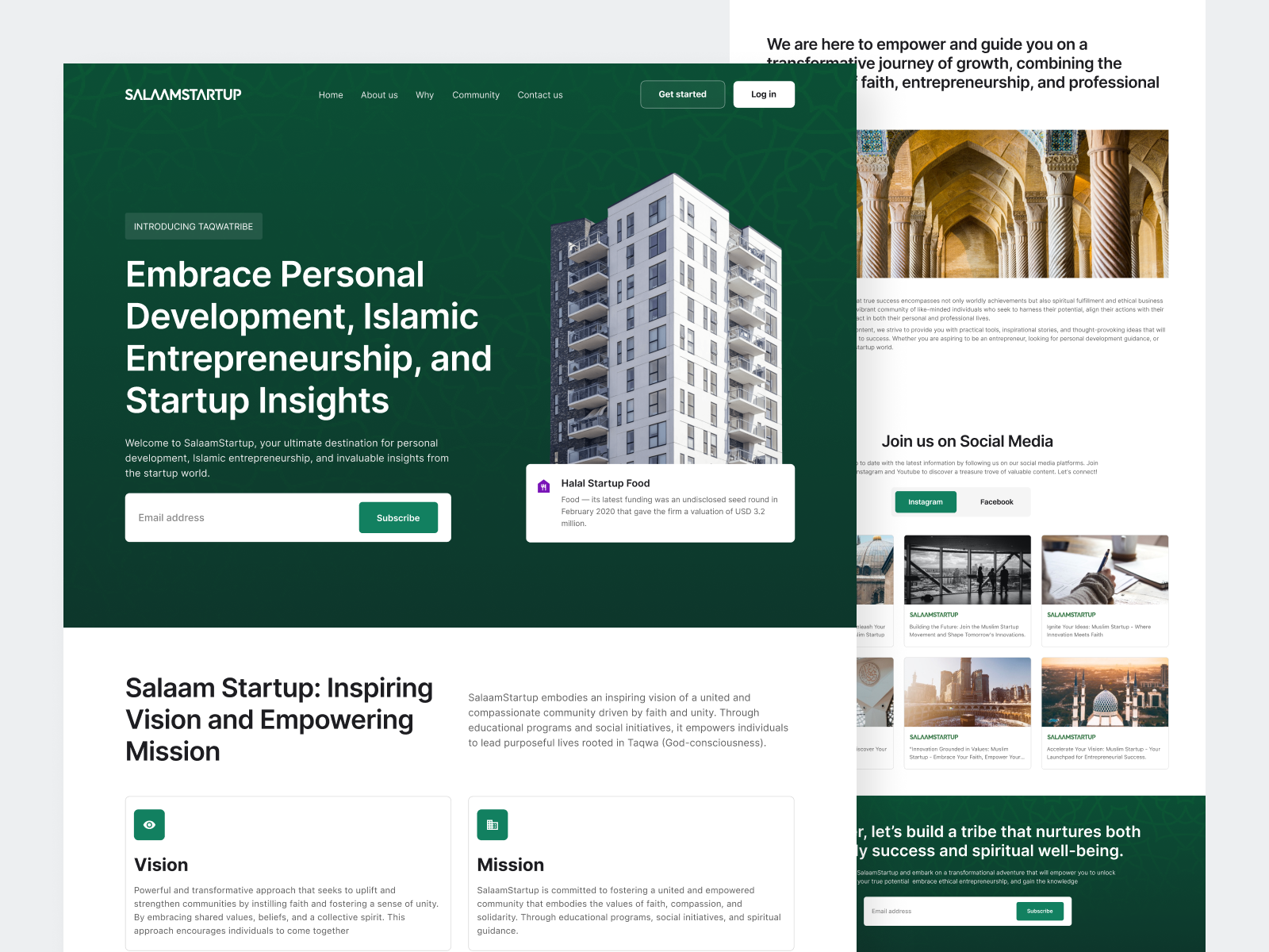 Salaam Startup - Business Incubation landing page business business incubation business incubator company enterpreneurship funding halal invest islamic islamic business landing page moslem moslem enterpreneur moslem startup personal development sharia sharia economy startup startup landing page venture capital