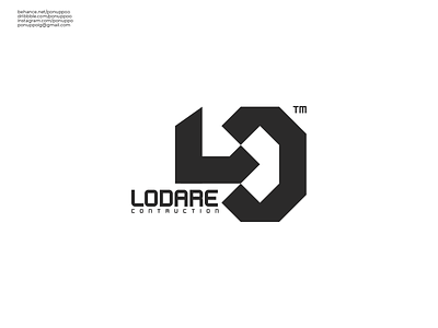 Initial LD Logo Design lettermark