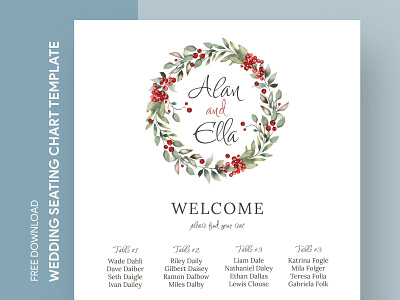 Winter Wedding Seating Chart Free Google Docs Template chart docs document free google docs templates free template free template google docs google google docs plan print printing seating seating chart seating plan template templates wedding wedding seating chart winter winter wedding chart