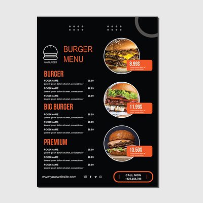 Food Menu Design 1m adobe banner brand idendity branding brochure business design fast food flyer food food menu graphic design logo poster premium pro resturant top trend