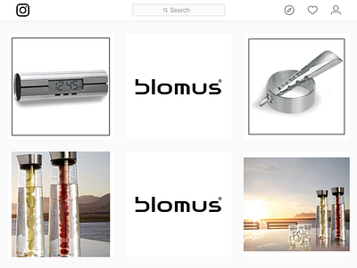 Client: Blomus Social Media & Product shots branding creative design graphic design illustration media photoshop product social media