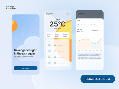 Weather App Concept - Glassmorphism Design Style app app design design glassmorphism glassmorphism style mobile mobile app design ui ui design ui ux weather app weather forecast