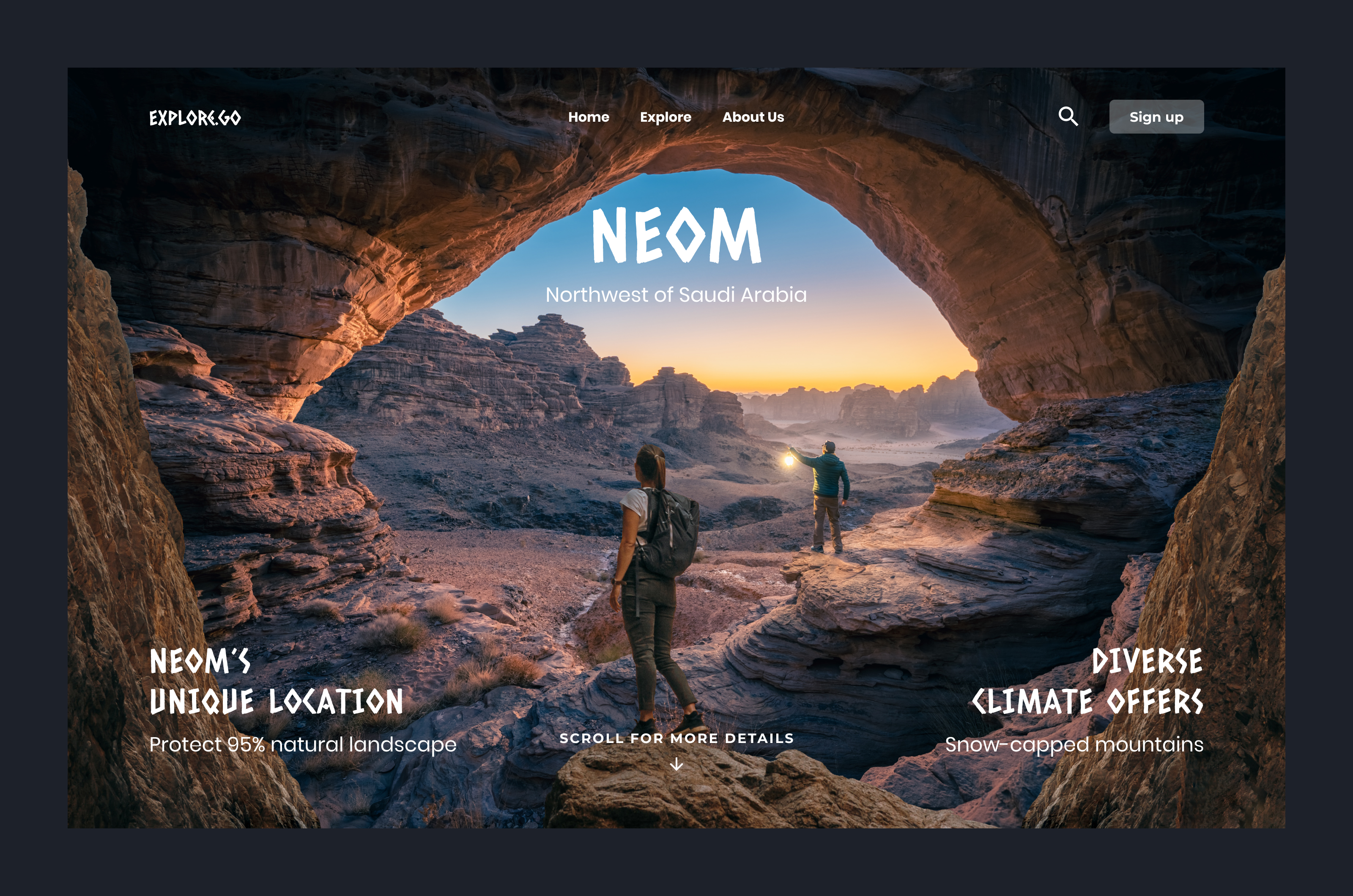 Adventure website design design parallax effect website parallax website ui design ui ux ui ux design user interface web web design website animation website design