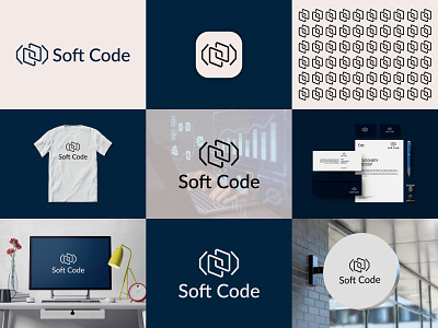 Soft Code logo design app icon software brand identity brand logo branding code logo cybersecurity developer logo logo logo design logo design trend logo designer logomark marketing logo modern logo software company logo software logo startup tech technology logo web logo