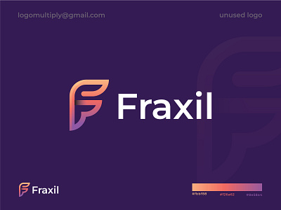Fraxil logo / F letter logo app logo brand identity branding branding logo f f letter icon letter f logo logo design logos logotype technology