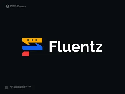 Learning Language Logo, Translator, Fluent, SaaS, AI, F logo branding branding agency chat discussion chat word speak conversational creative logo education logo english learning f logo graphic design identity language logo learning language logo logo design minimalist modern logo translator typography vector