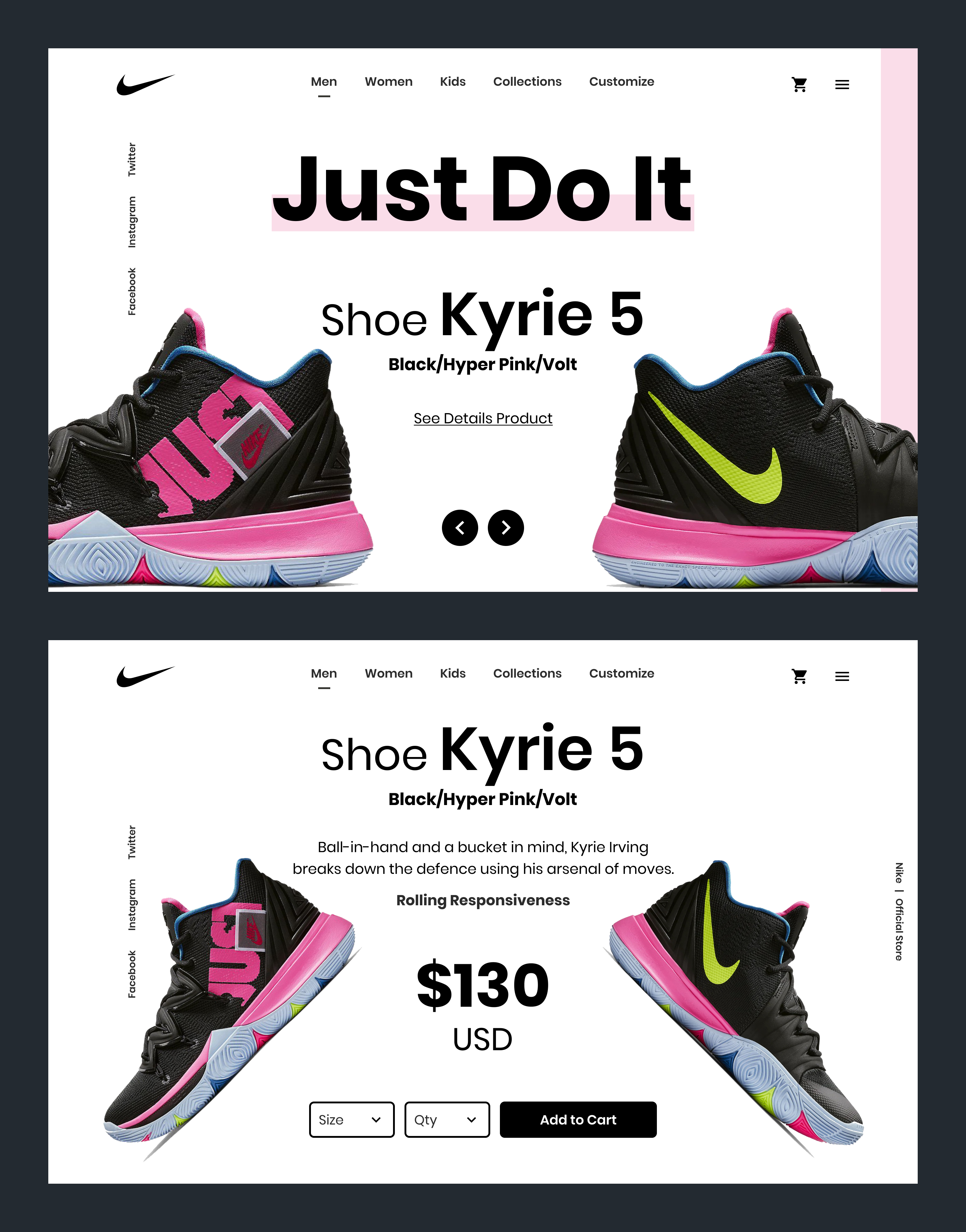 Shoes store website design branding design landing page shoes website store website ui ui design uiux design user interface design ux web web design website design