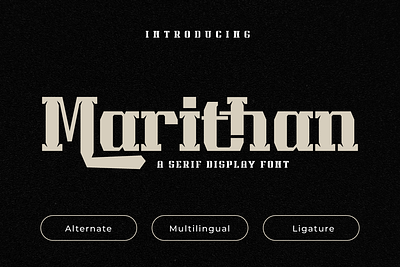 Marithan | Display Hero Font varsity