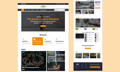 Microfinance Website UI/UX Redesign figma figma designer landing page design landingpage ui ui design uiux design web ui design website concept website design website landing page website redesign