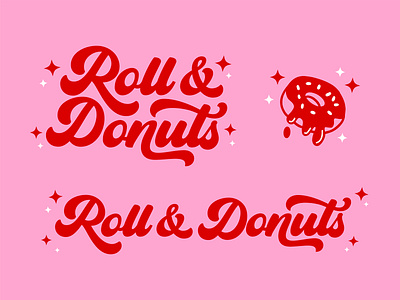 Roll & Donuts Branding | Design By Ayelet art artwork branding design digital art digital illustration graphic design illustration logo ui