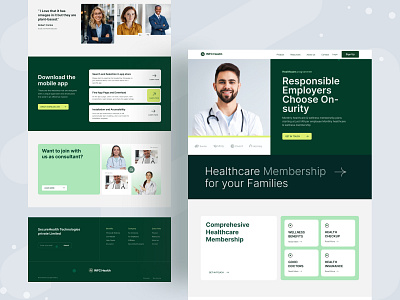 Healthcare support landing page agency appointment consultation creative doctor healthcare landing page medical modern nurse online doctor saas telemedicine ui ux web web header website design