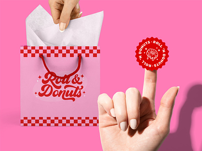Roll & Donuts Branding | Design By Ayelet art artwork branding design digital art digital illustration graphic design illustration logo ui
