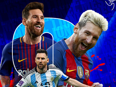 Congrats Messi! It's 8 now! ballon dor banner banner ads banner design branding design graphic design illustration leo messi leonel messi messi messi 8th ballon dor messi ballon dor messi poster design photo editing photo manipulation photoshop sagor chandra das social media poster design typography