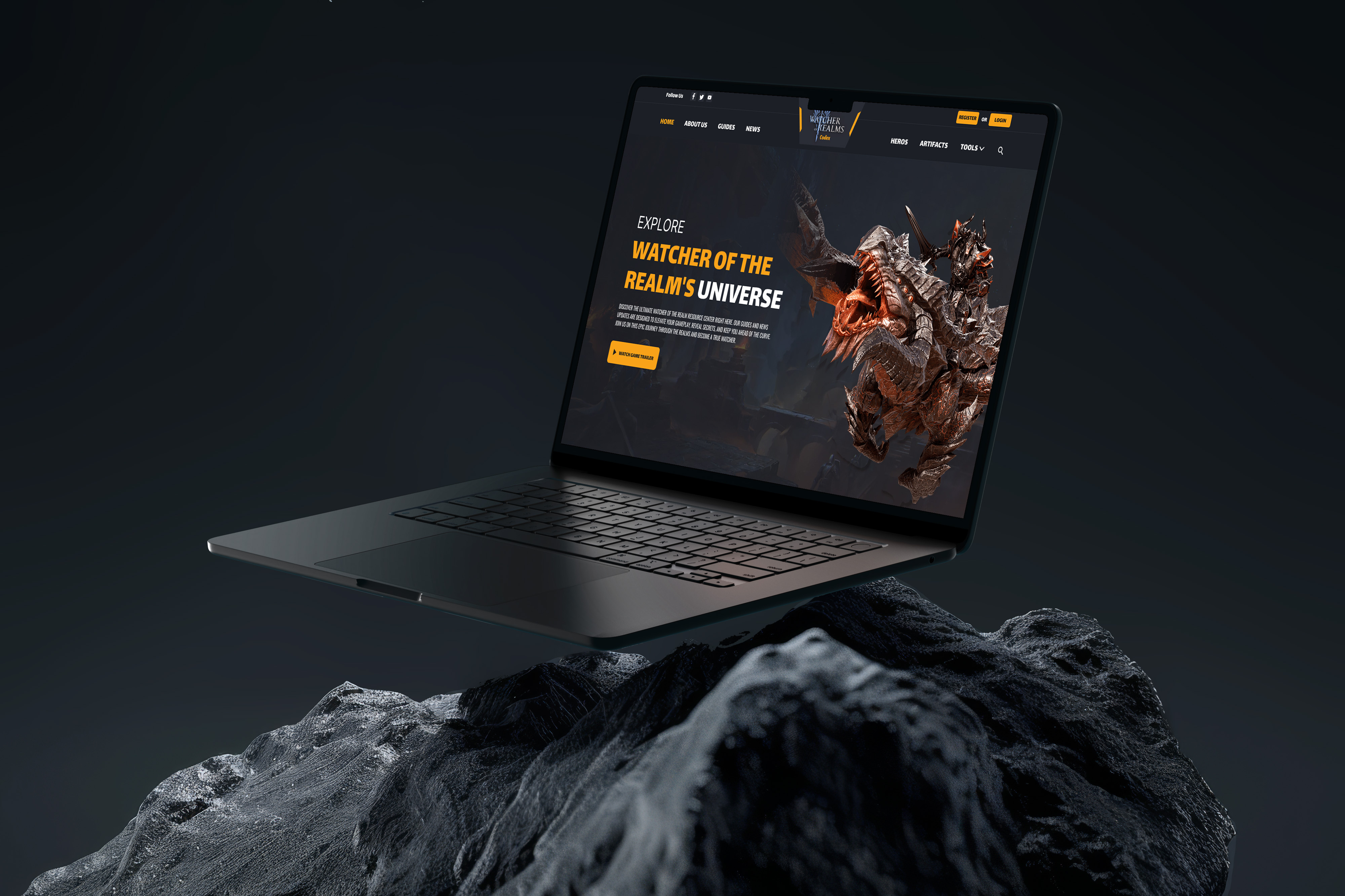 Gaming News Website UI/UX Design design figma figma designer gaming gaming website landing page design landingpage ui ui design ux website concept website design website redesign