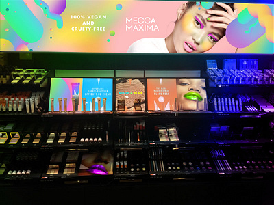 Mecca Cosmetica - Rebrand brand branding color colorful colour creative design graphic design illustration illustrator logo make up makeup mecca photoshop pride rainbow style ui